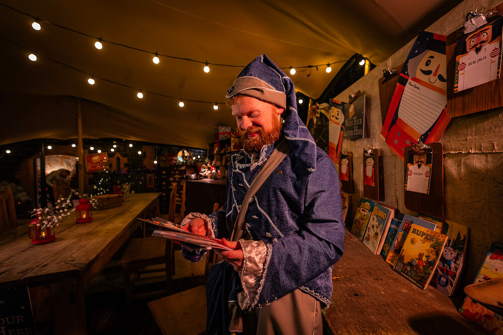 Christmas experience Santa trail - elves sorting santa letters